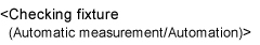 Checking fixture(Automatic measurement/Automation)